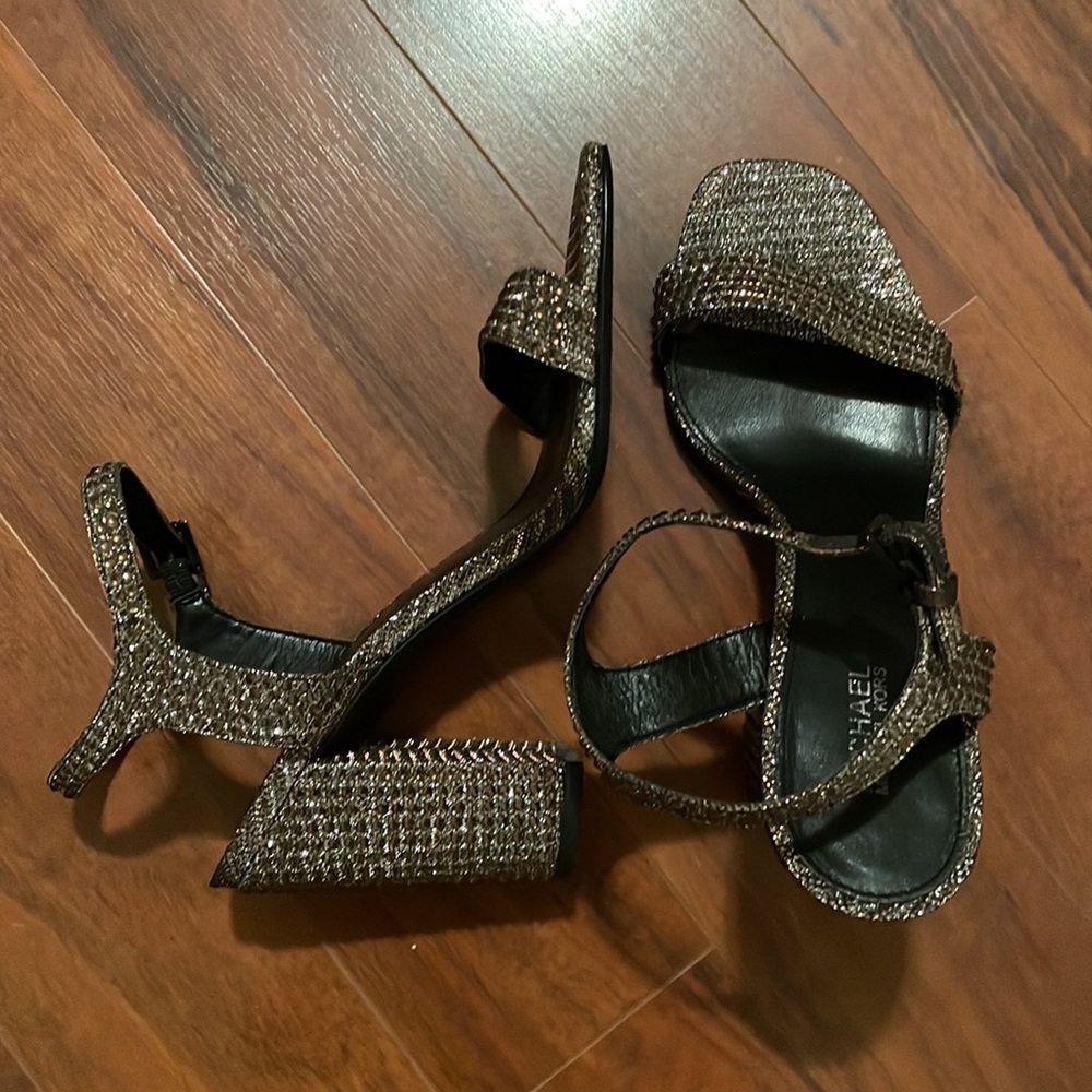 Michael Kors Bronze Rhinestone Sandal size 6.5